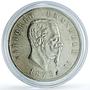 Italy 5 lire Victor Emmanuel II KM-8.3 silver coin 1873 BN