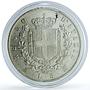 Italy 5 lire Victor Emmanuel II KM-8.3 silver coin 1873 BN