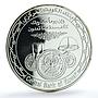 Kuwait 25 dinars Advent of Twenty First Century Space Rocket silver coin 2000