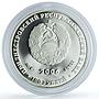 Transnistria 100 roubles Biathlon KM-80 Turin Olympics Sports silver coin 2006
