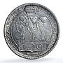 San Marino 20 lire Republic Rome Mint KM-11a silver coin 1937