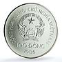 Vietnam 100 dong Elephant KM-21 Wildlife Protection Fauna silver coin 1986