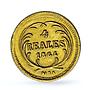 Guatemala 4 reales Rafael Carrera Cuatro KM-135 gold coin 1864 R