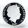 New Zealand 1 dollar Scott Base 1957-2007 proof silver coin 2007