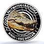 Australia 1 dollar Saltwater Crocodile KM-2029 Fauna PR 69 PCGS silver coin 2013