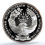 Tajikistan Ismail Somoni Independence 10 Years PR69 PCGS 20 gr silver medal 2001