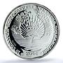 Tajikistan Ismail Somoni Independence 10 Years PR69 PCGS 20 gr silver medal 2001