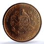 Guatemala 10 quetzales Quetzal PE X#2e.2 Bird Tower PR67 PCGS copper coin 1995