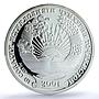 Tajikistan Ismail Somoni Independence 10 Years PR70 PCGS 15 gr silver medal 2001
