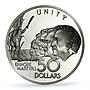 Guyana 50 dollars Independence Enmore Martyrs History PR68 PCGS silver coin 1976