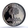 Costa Rica 10 colones Unification KM-192 History Tree PR68 PCGS silver coin 1970