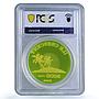 French Polynesia 5000 poa Crescent Island X#3 MS 68 PCGS plastic coin 2006