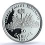 Haiti 50 gourdes Woman with Shell Mark Left KM-104.1 PR 69 PCGS silver coin 1973