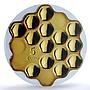 Latvia 5 euros Honeycomb Bees Gilt KM-201 PR 69 PCGS silver coin 2018