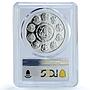 Mexico 5 pesos Casa Monjas KM-945 Chichen Itza PR 69 PCGS silver coin 2012
