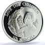 Zambia 10 kwacha Save the Children KM-27 UNICEF PR 66 PCGS silver coin 1989