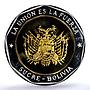 Bolivia Sucre Independence Revolution History MS 67 PCGS bimetal medal 2009