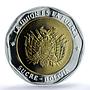 Bolivia Sucre Independence Revolution History MS 67 PCGS bimetal medal 2009