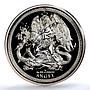 Isle of Man 1 angel Archangel Michael Piedfort KM-1611 PR69 PCGS silv. coin 2018