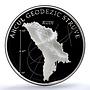 Moldova 50 lei Geodesic Arc Struve KM-48 Industry PR 69 PCGS silver coin 2009