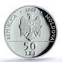 Moldova 50 lei Geodesic Arc Struve KM-48 Industry PR 69 PCGS silver coin 2009