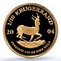 South Africa 1/10 krugerrand Springbok KM-105 Bullion PR 70 PCGS gold coin 2004
