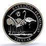 Barbados 1 dollar Flamingo F15 Mark KM-81 Fauna Bird PR 69 PCGS silver coin 2016