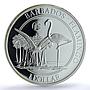 Barbados 1 dollar Flamingo F15 Mark KM-81 Fauna Bird PR 69 PCGS silver coin 2016