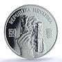 Croatia 150 kuna Language KM-75 Literature Book PR 69 PCGS silver coin 1997
