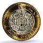 Mexico 10 pesos Aztec Rev. KM-616 Schon-180a MS 63 PCGS bimetal coin 1998