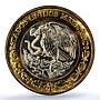 Mexico 10 pesos Millennium Aztec Rev. KM-636 MS 67 PCGS bimetal coin 2000