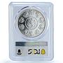Mexico 1 onza Libertad Angel of Independence KM-639 MS 66 PCGS silver coin 2002