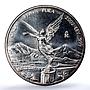 Mexico 1 onza Libertad Angel of Independence KM-639 MS 66 PCGS silver coin 2002