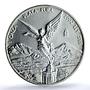 Mexico 1 onza Libertad Angel of Independence KM-639 MS 66 PCGS silver coin 2002