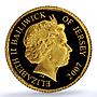 Jersey 1 pound Princess Diana Wales KM-173 Politics PR 69 PCGS gold coin 2007