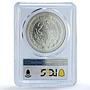 Mexico 1 onza Libertad Angel of Independence KM-613 MS 66 PCGS silver coin 1996