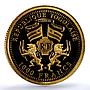 Togo 1000 francs Nike KM-27 Sports Antiques Mythology PR 70 PCGS gold coin 2004