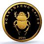 Ivory Coast 1500 francs Scarabaeus Sacer Fauna Insect PR 70 PCGS gold coin 2010