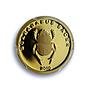 Ivory Coast 1500 francs Scarabaeus Sacer Fauna Insect PR 70 PCGS gold coin 2010