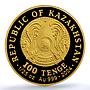 Kazakhstan 100 tenge Marco Polo KM-188 Ship Camels PR 70 PCGS gold coin 2004