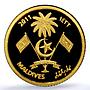 Maldives 50 rufiyaa Anemonefish KM-108 Marine Fauna PR 69 PCGS gold coin 2011