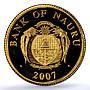 Nauru 10 dollars Micronesian Population KM-76 Woman PR 69 PCGS gold coin 2007
