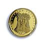 Nauru 10 dollars Micronesian Population KM-76 Woman PR 69 PCGS gold coin 2007