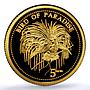 Papua New Guinea 5 kina Paradise Bird KM-58 Fauna PR 70 PCGS gold coin 2011