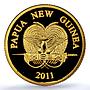 Papua New Guinea 5 kina Paradise Bird KM-58 Fauna PR 70 PCGS gold coin 2011