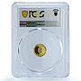 Ukraine 2 hryvnias Salamander KM-178 Fauna Lizard PR 69 PCGS gold coin 2003