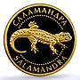 Ukraine 2 hryvnias Salamander KM-178 Fauna Lizard PR 69 PCGS gold coin 2003