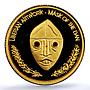 Liberia 10 dollars Mask of Dan KM-821 Culture Art PR 69 PCGS gold coin 2000