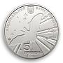Ukraine 5 hryvnia Global year of the bat Fauna Red List animal nickel coin 2012