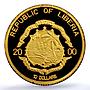Liberia 10 dollars Mask of Dan KM-821 Culture Art PR 69 PCGS gold coin 2000